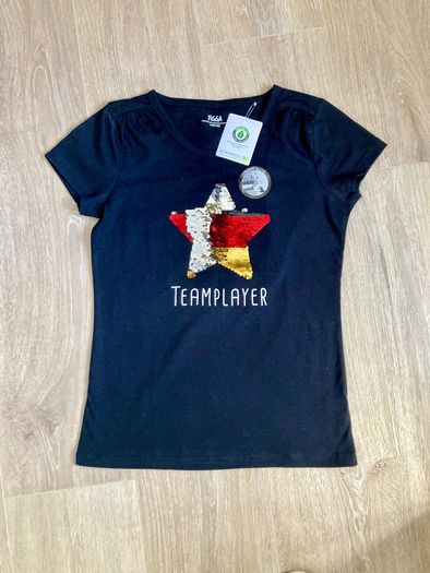 Organic cotton girls t-shirt 11-12y new
