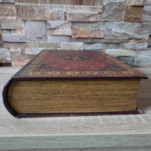 Vintage Nesting Faux Book Storage Boxes - Set of 2 Ornate Persian Design
