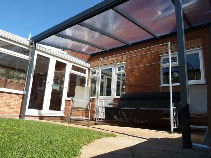 Patio Canopy - Lean-To Kit - White or Grey - Supply Only - Nationwide Delivery Across Ireland