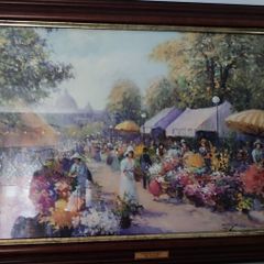 Painting Flower market