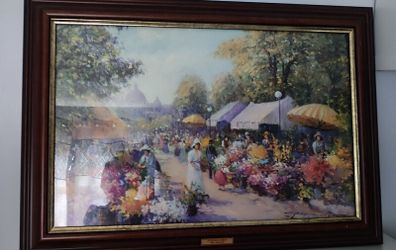 Painting Flower market