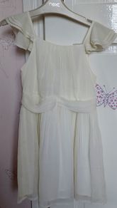 Girls Next chiffon party dress 6yrs ivory