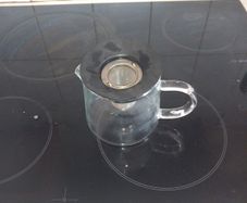 Glass loose leaf teapot