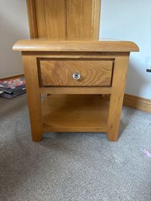 Oak Side Table / Lamp table