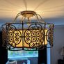 Flambeau 3 Light Bronze Semi Flush Ceiling Light Image 3