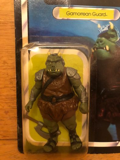Vintage Star Wars Gamorrean Guard Carded