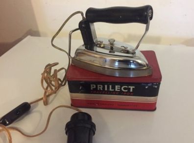 Antique Original Prilect Travel Iron