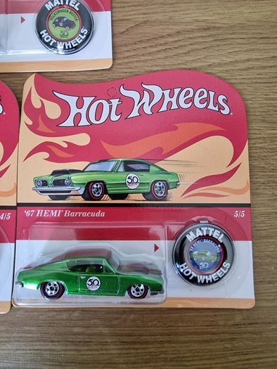 Hot Wheels 50th Anniversary set of 5, new.