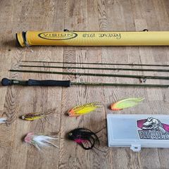 Complete pike fly fishing outfit  see video