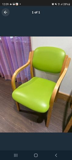 set of 6 beech framed waiting  chairs