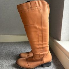 Jana Fashion Tan Leather Knee-High Boots. UK 6 / EU 39