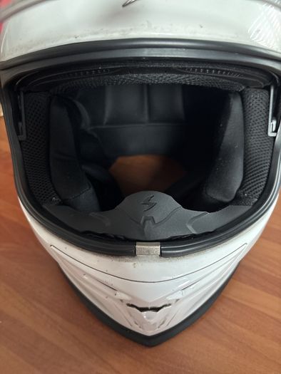 Scorpion motor bike helmet