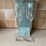 Louise Kennedy Pair Tri Star Champagne Flutes Tipperary Crystal Unused in Original abox Image 3