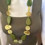 Green handmade beaded necklace Image 2
