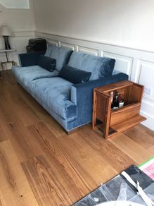CB2 Solid Wood Elixir Mini Bar Cabinet