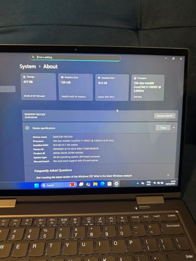 Lenovo X1 Yoga Gen 6 2in1 Laptop i7/16GB/512SSD/UHD