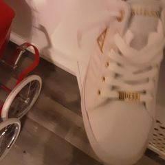 ladies Guess white runners