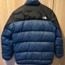 The North Face Dark Blue Hoodless Puffer Jacket Image 6