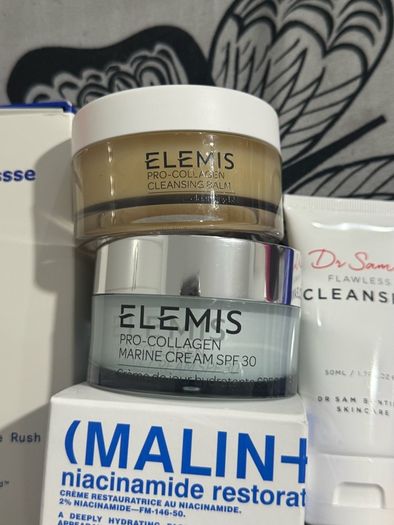 Elemis, augustinus bader, dr sam, moussse, malin plus