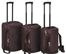 3 Piece Luggage Set Coffee