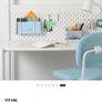 IKEA VITVAL Loft Bed with Desk & Mattress Image 4