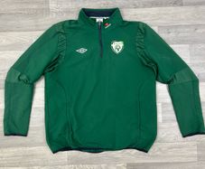 Vintage 00s Umbro Ireland Half Zip Jacket Top Mens XL