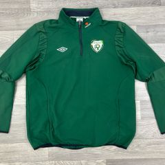Vintage 00s Umbro Ireland Half Zip Jacket Top Mens XL
