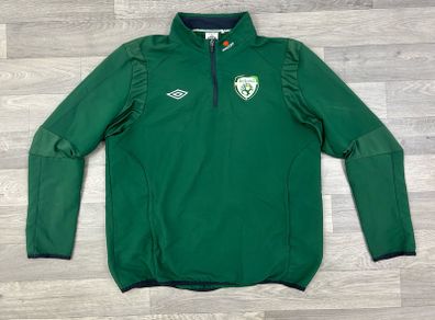 Vintage 00s Umbro Ireland Half Zip Jacket Top Mens XL