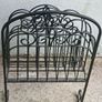 Vintage Wrought Iron Magazine Rack Image 5