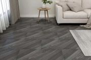 Self-adhesive Flooring Planks 55 pcs PVC 5.11 m2 Grey Striped