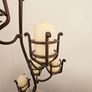 Metal Candelabra and 8 candles Image 2