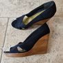 Black wedge peeptoe Image 2