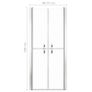 Shower Door Clear ESG 71x190 cm Image 5