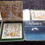 Vintage Aynsley " Somerset "  Square Coasters Image 6
