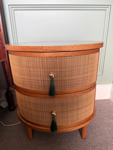 Oliver Bonas Kinship Rattan Bedside Table