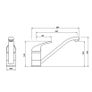 Chrome kitchen mixer tap (single lever) Image 5