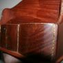 Vintage Letter Holder Handmade Wooden Paper Rack with Moorish Brass Inlays Office Desk Organiser 10,4" x 4" H-7" Image 6