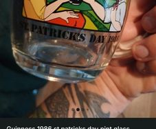 rare guinness pint glass