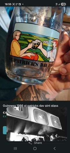 rare guinness pint glass