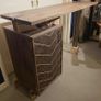 Walnut and Sycamore handcrafted bar cabinet Image 4