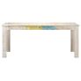 Dining Table White 180x90x76 cm Solid Mango Wood Image 3