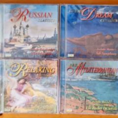 4 CD's Great Relaxing Classics / Russian classics / Dream classics / Mediterranean classics. VG condition.