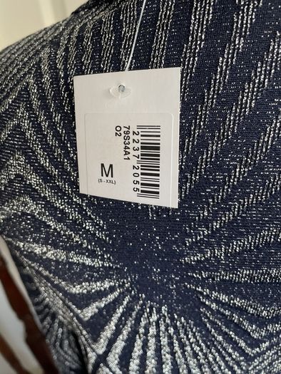 Dressy Top Navy/ Silver Brand New with label