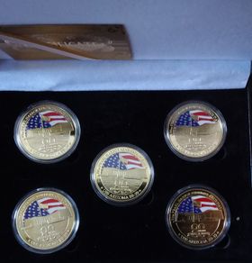 80th Anniversary Pearl Harbour 24k Gold Plated Cased Coin/Medallion Collection