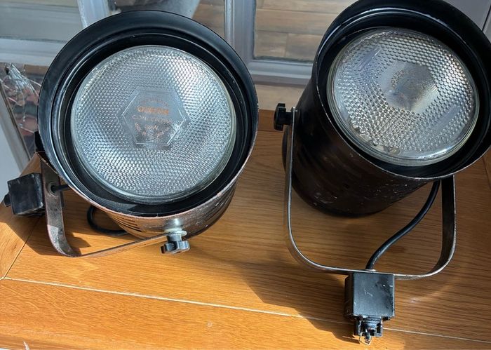 Pair of Vintage industrial Spot Lights