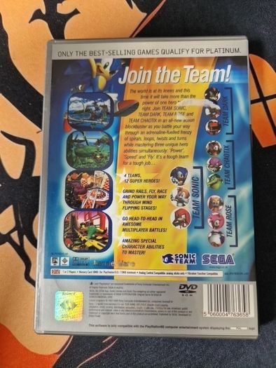Sonic Heroes PlayStation2 Ps2 Games Original