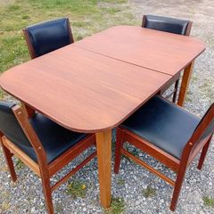 mid century crannac teak dining set