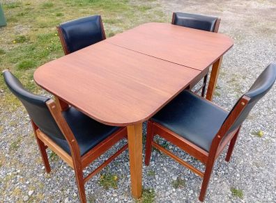 mid century crannac teak dining set