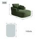 Softy Compressed Indoor Lounge Sofa Chair - Green