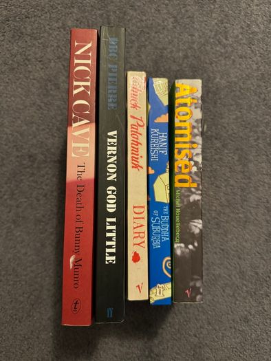 Contemporary novel bundle - Nick Cave, Vernon God Little, Michel Houellebecq Atomised, Chuck Palahniuk, Hanif Kureishi
